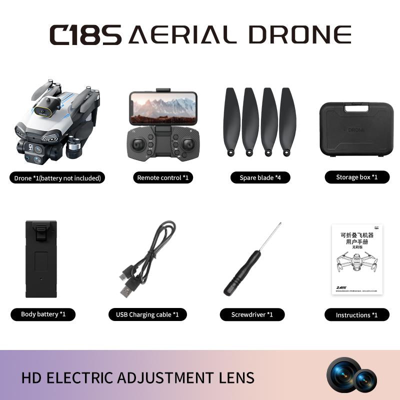 C13S GPS Drone 2025 New 4K UHD EIS Camera 5G Wifi FPV Brushless Motors Optical Flow Positioning Obstacle Avoidance Auto Return 360° Stunt Roll One Click Operation - Streaming