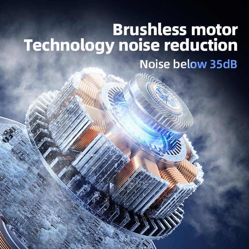 JOYYE Portable Handheld Turbo Fan, Portable Cooling Fan Adjustable 1-100 Speed, Rechargeable for Outdoor, Summer Travel, Working, Camping, Cordless