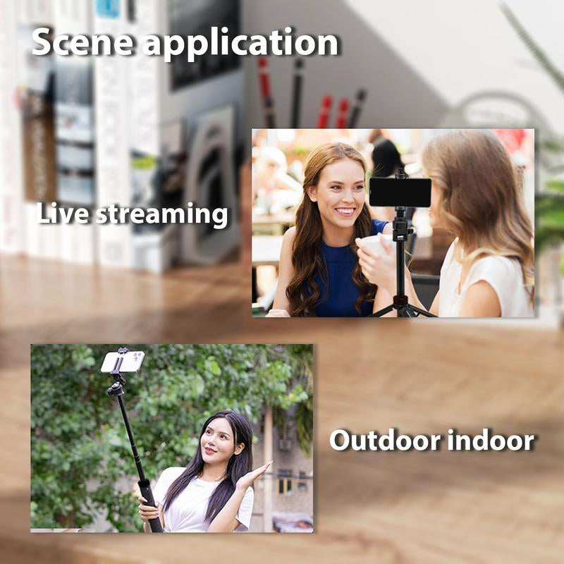 Selfie Stick 3 in 1 Selfie Stick Tripod, 69 Inch Extendable and Portable Selfie Stick with Detachable Wireless Remote & Tripod Stand, Compatible with Smartphone Iphone, Samsung, Huawei, Xiaomi