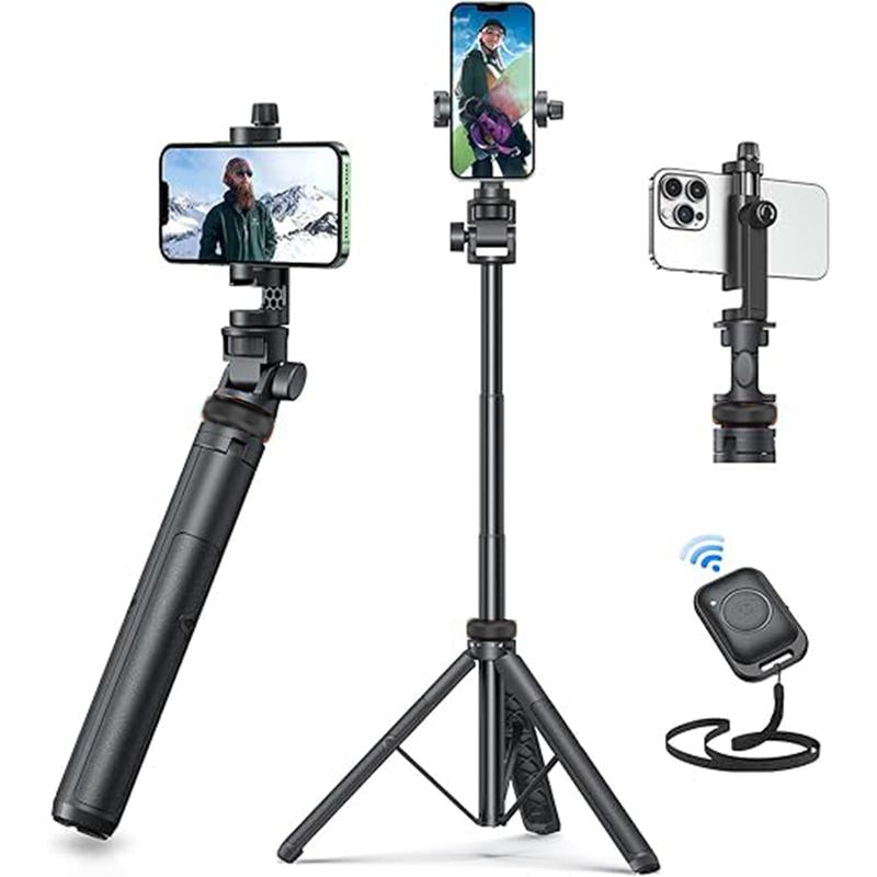 Selfie Stick 3 in 1 Selfie Stick Tripod, 69 Inch Extendable and Portable Selfie Stick with Detachable Wireless Remote & Tripod Stand, Compatible with Smartphone Iphone, Samsung, Huawei, Xiaomi