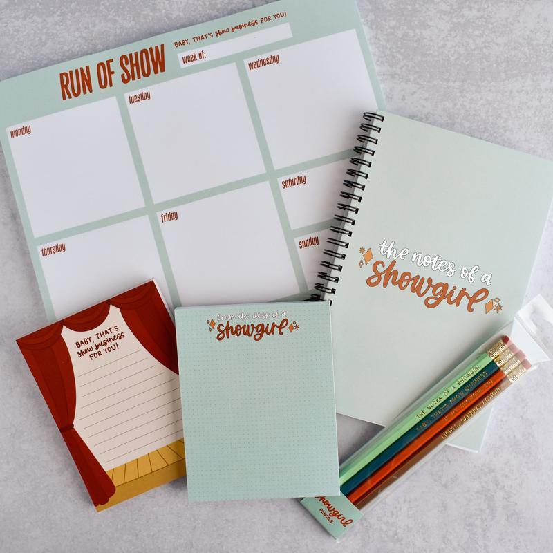 Notes of a Showgirl Notebook