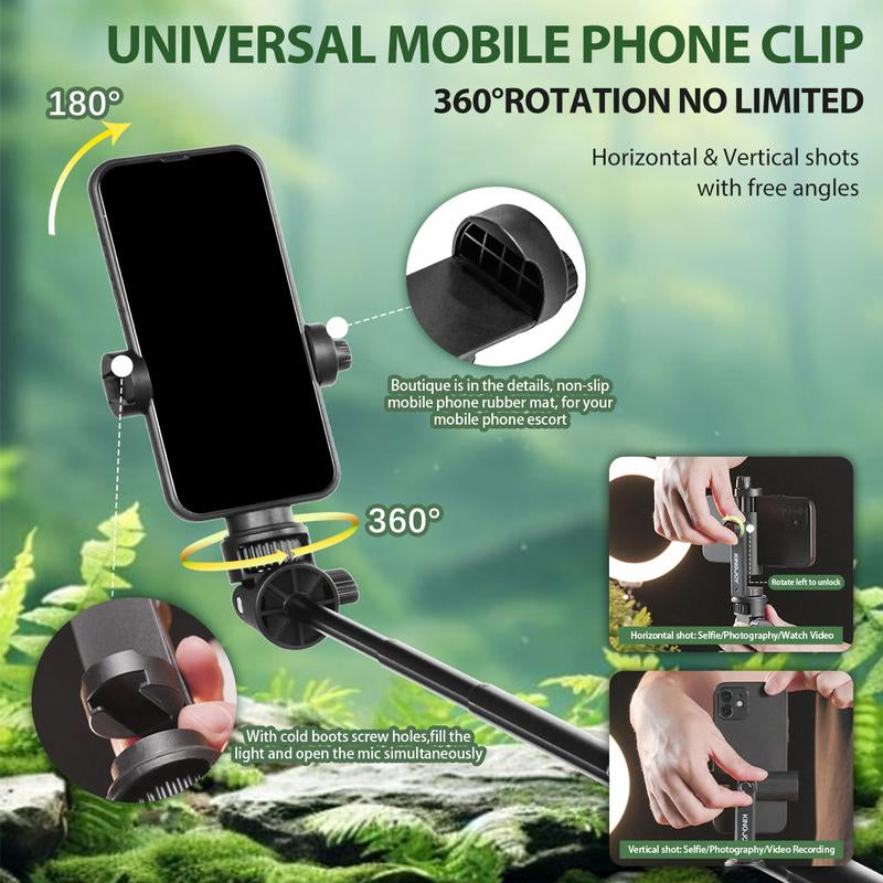 Selfie Stick 3 in 1 Selfie Stick Tripod, 69 Inch Extendable and Portable Selfie Stick with Detachable Wireless Remote & Tripod Stand, Compatible with Smartphone Iphone, Samsung, Huawei, Xiaomi