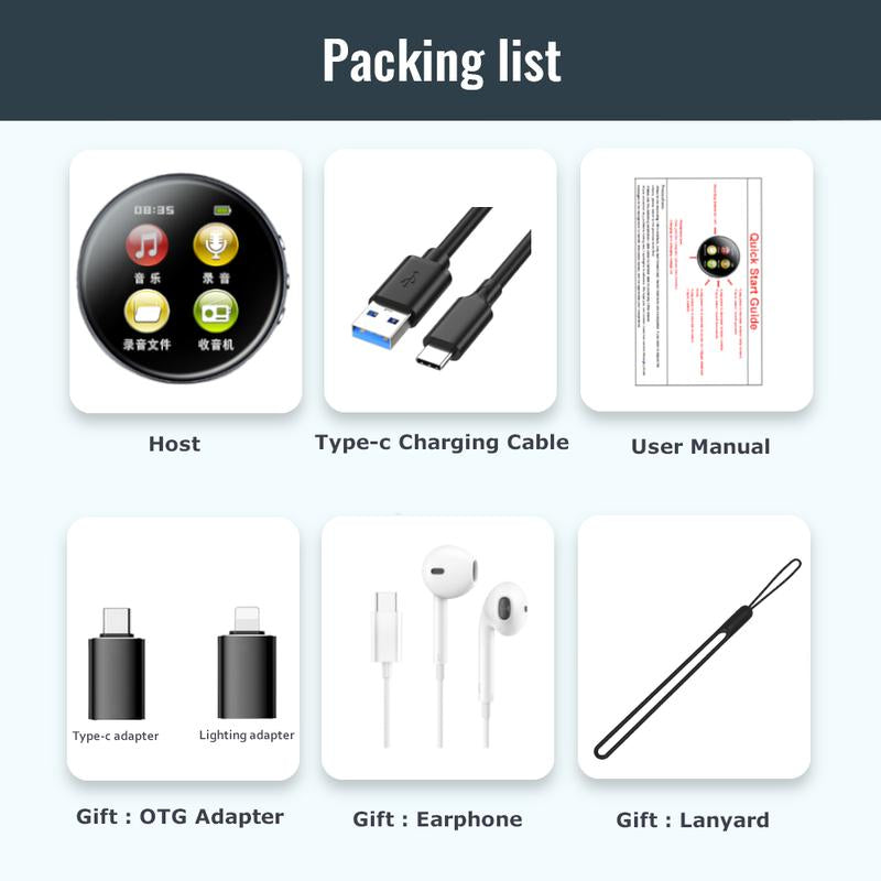 Smart Voice Recorder - One-Touch Recording,Hd Noise Reduction,Long Battery,Large Storage