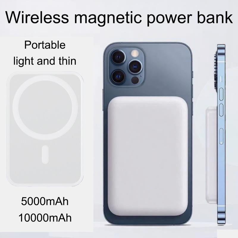 For Magsafe Battery Pack, 10000Mah/5000Mah Magnetic Portable Charger with USB C Cable 20W PD Fast Charging, Slim & Lightweight Wireless Power Bank for Iphone 16/15/14/13/12Pro Max/Plus/Mini Series