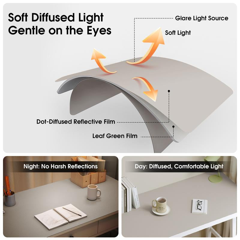 Stain-Resistant Morandi Dual-Color Reversible Eco Silicone & PU Leather Desk Mat – 31.5"×15.7" Waterproof X-Large Mouse Pad for Office, Study & Home Desktop Protect