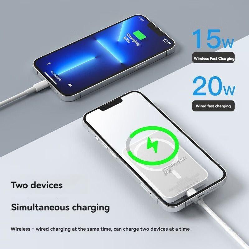 For Magsafe Battery Pack, 10000Mah/5000Mah Magnetic Portable Charger with USB C Cable 20W PD Fast Charging, Slim & Lightweight Wireless Power Bank for Iphone 16/15/14/13/12Pro Max/Plus/Mini Series