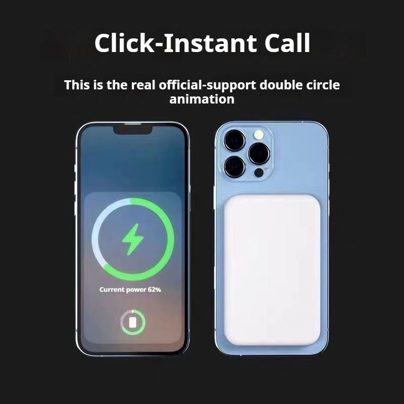 10000Mah 2 In1 Wireless Charger Magnetic Power Bankbattery Pack for Iphone 16/15/14/13/12/11/Xr/X, Wirelesscharging Compact Portable Mobile Phone Power Bank