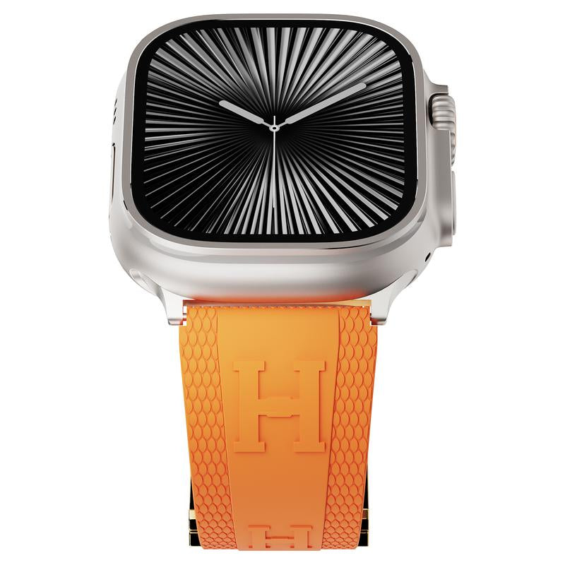 CRAZY GRASS Magnetic Silicone Band for 49Mm 46Mm 45Mm 44Mm Square Smartwatch Strap for Him Father'S Day Gift Designer Replacement Adjustable Watch Band Wearable[Watch NOT INCLUDED]