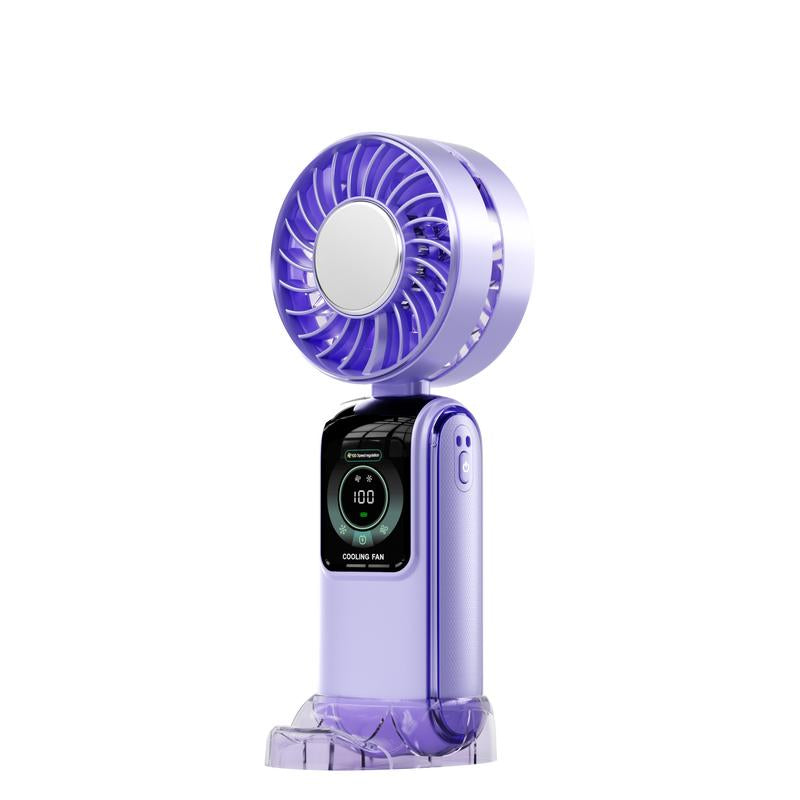 JOYYE Portable Handheld Turbo Fan, Portable Cooling Fan Adjustable 1-100 Speed, Rechargeable for Outdoor, Summer Travel, Working, Camping, Cordless