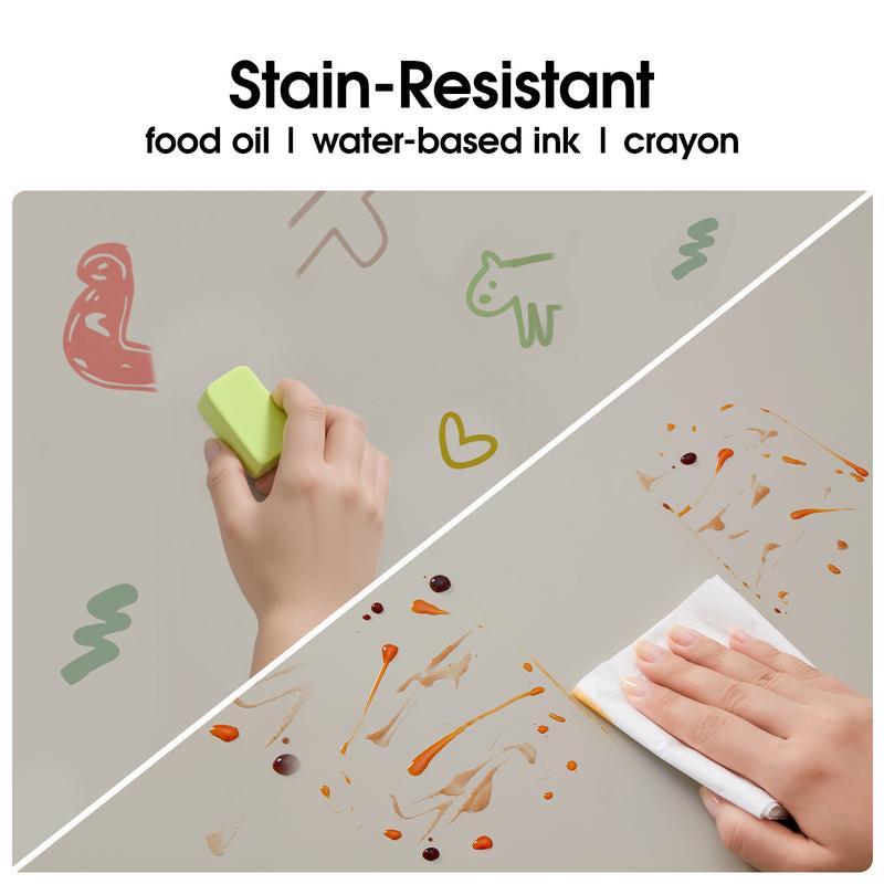 Stain-Resistant Morandi Dual-Color Reversible Eco Silicone & PU Leather Desk Mat – 31.5"×15.7" Waterproof X-Large Mouse Pad for Office, Study & Home Desktop Protect